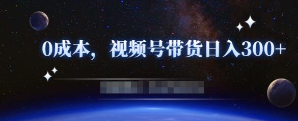 零基础视频号带货赚钱项目，0成本0门槛轻松日入300+【视频教程】-赚钱驿站