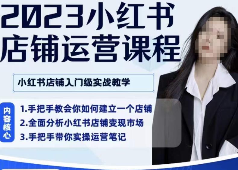 陶金金·2023小红书店铺运营课，小红书店铺入门实战教学-赚钱驿站