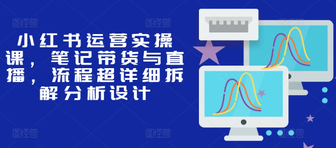 小红书运营实操课，笔记带货与直播，流程超详细拆解分析设计-赚钱驿站