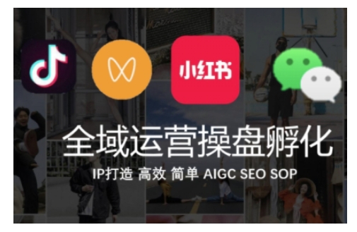 全域运营操盘(抖音+私域+小红书)，IP打造高效简单-赚钱驿站