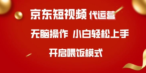 京东短视频代运营，全程喂饭，小白轻松上手【揭秘】-赚钱驿站