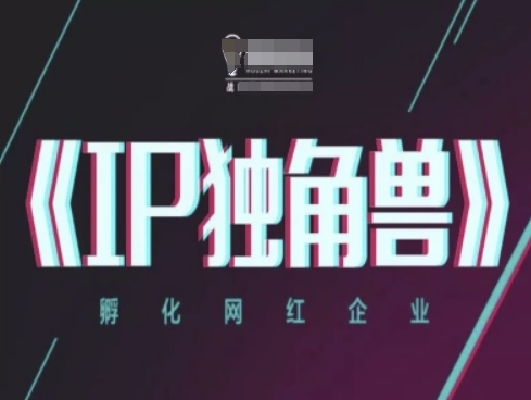 IP独角兽，孵化网红企业，ip教程-赚钱驿站