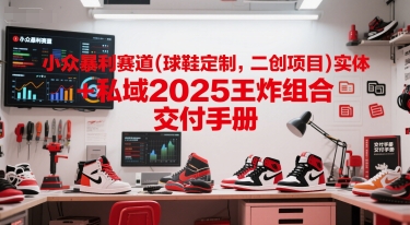 小众暴利赛道(球鞋定制，二创项目)实体+私域2025王炸组合  交付手册-赚钱驿站