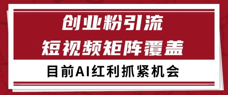 小红书某音创业赛道引流获客 自热矩阵日引200+【揭秘】-赚钱驿站