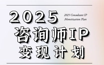 7天构建咨询师变现系统，2025咨询师IP变现计划训练营-赚钱驿站