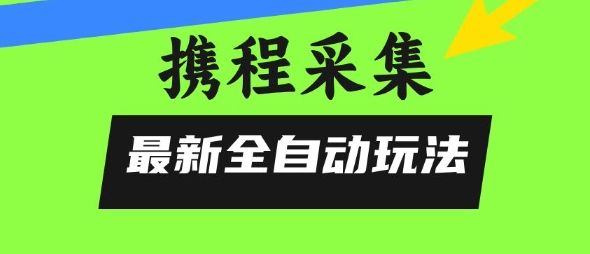 携程信息采集全自动玩法，0风控，无脑开干【揭秘】-赚钱驿站