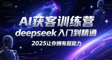 AI获客训练营，deepseek入门到精通，2025让你拥有超能力-赚钱驿站