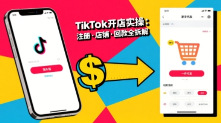 TikTok从开店到投流的进阶课，从基础实操到高阶技巧一网打尽-赚钱驿站