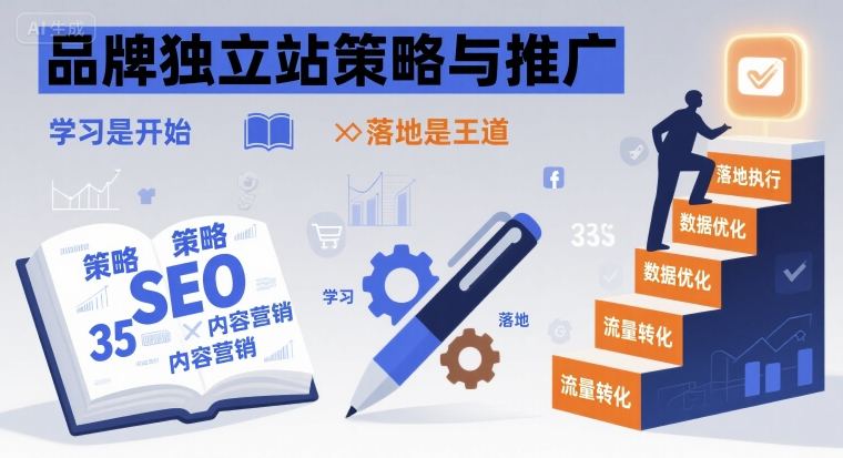 品牌独立站策略与推广，学习是开始，落地是王道-赚钱驿站