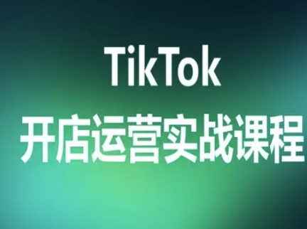 TikTok开店运营实战课程，TK跨境电商实操全流程-赚钱驿站