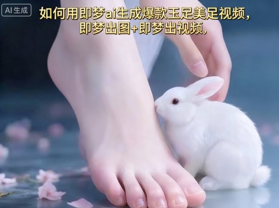 如何用即梦ai生成爆款玉足美足视频，即梦出图+即梦出视频，快速涨粉-赚钱驿站