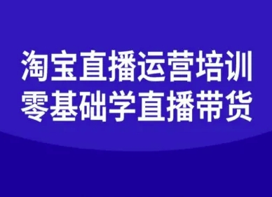淘宝直播运营培训-零基础学会直播卖货-赚钱驿站