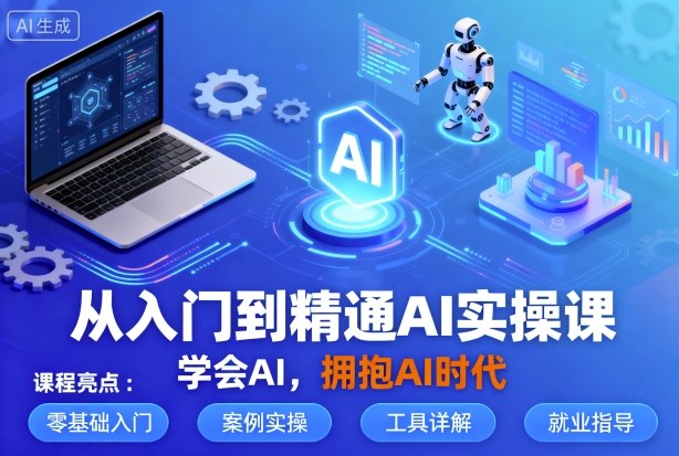 从入门到精通AI实操课，学会AI，拥抱AI时代-赚钱驿站