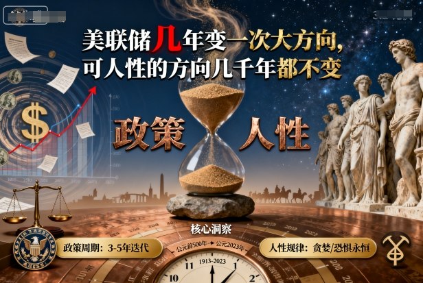 付费文章：美联储几年变一次大方向，可人性的方向几千年都不变-赚钱驿站