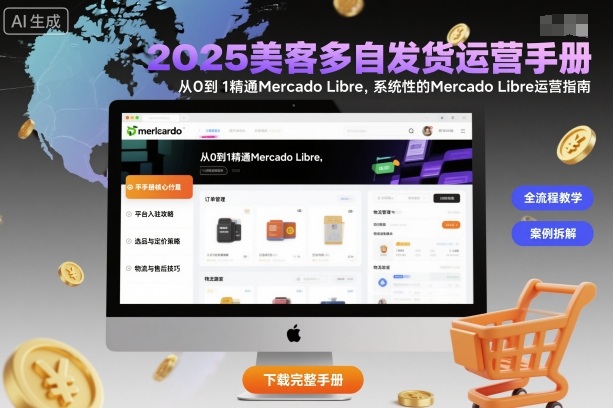 2025美客多自发货运营手册：从0到1精通Mercado Libre，系统性的Mercado Libre运营指南-赚钱驿站