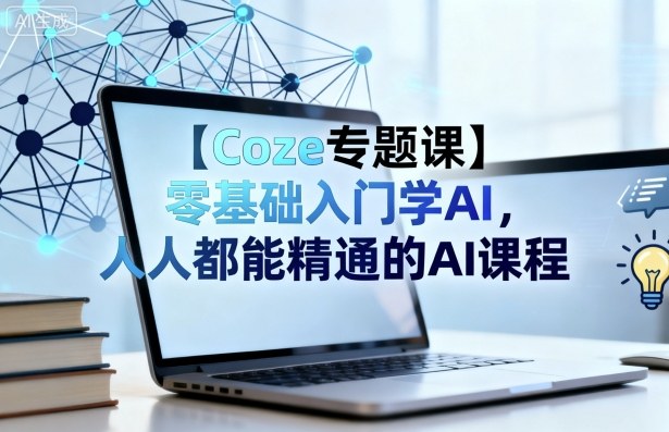 【Coze专题课】零基础入门学AI，人人都能精通的AI课程-赚钱驿站