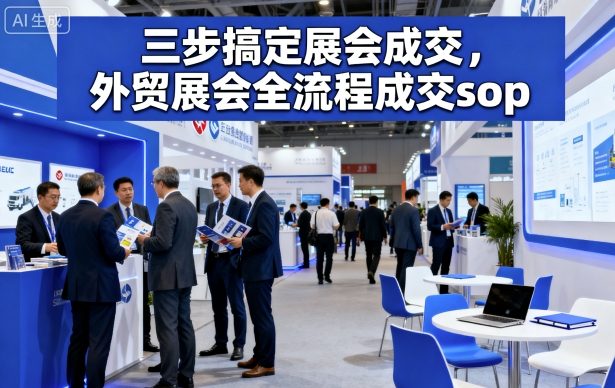三步搞定展会成交，外贸展会全流程成交sop-赚钱驿站