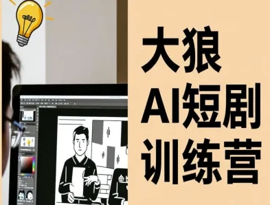大狼AI短剧训练营-短剧课程（更新中）-赚钱驿站