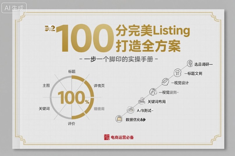 100分完美Listing打造全方案，想要完美listing必须是需要一步一个脚印的-赚钱驿站
