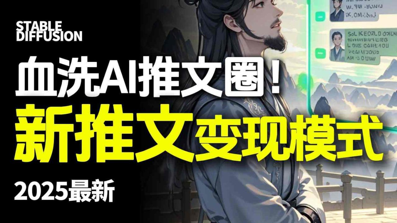 最新AI动态电影漫画小说推文，全流程实操教学，小白也能月入1W+-赚钱驿站