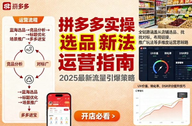 王校长9月12拼多多实操新玩法，全链路涵盖从店铺选品、找对标，布局链接，推广玩法等多维度运营思路-赚钱驿站