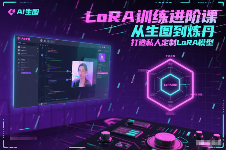 LoRA训练进阶课，从生图到炼丹，打造私人定制LoRA模型-赚钱驿站