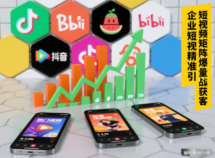 企业短视频精准引流矩阵获客，短视频矩阵爆量战法-赚钱驿站