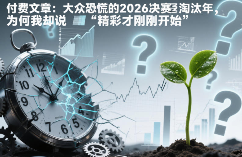 付费文章：大众恐慌的2026决赛淘汰年，为何我却说“精彩才刚刚开始”？-赚钱驿站
