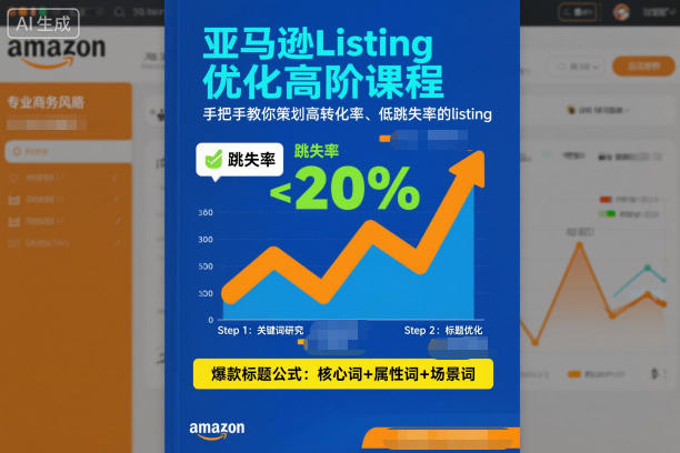 亚马逊Listing优化高阶课程，手把手教你策划高转化率、低跳失率的listing-赚钱驿站