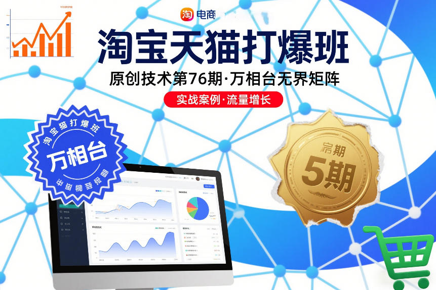 淘宝天猫打爆班原创技术第76期，万相台无界矩阵-赚钱驿站