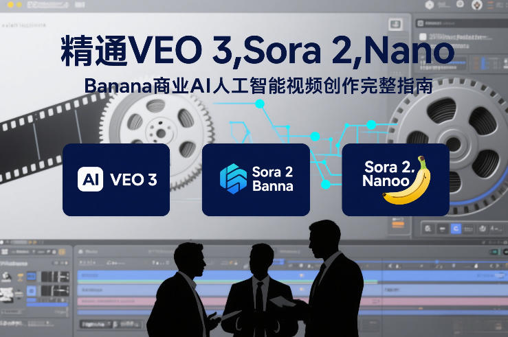 精通VEO 3，Sora 2，Nano Banana商业AI人工智能视频创作完整指南-赚钱驿站