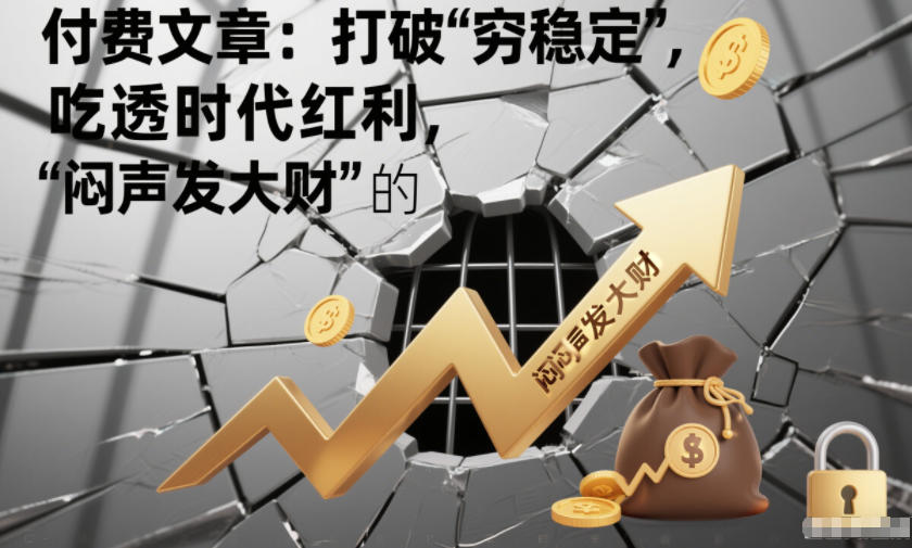 付费文章：打破“穷稳定”，吃透时代红利，“闷声发大财”的终极真谛-赚钱驿站