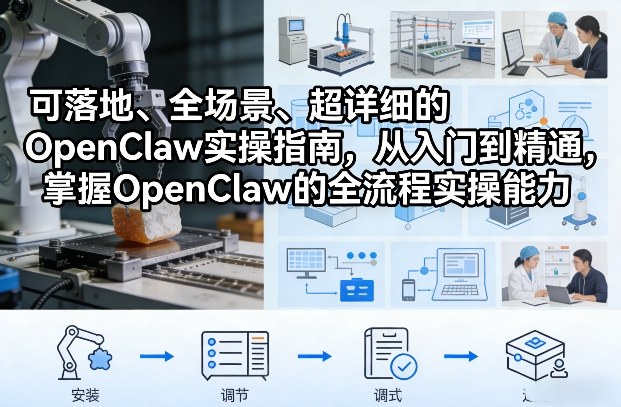 可落地、全场景、超详细的OpenClaw实操指南，从入门到精通，掌握OpenClaw的全流程实操能力-赚钱驿站