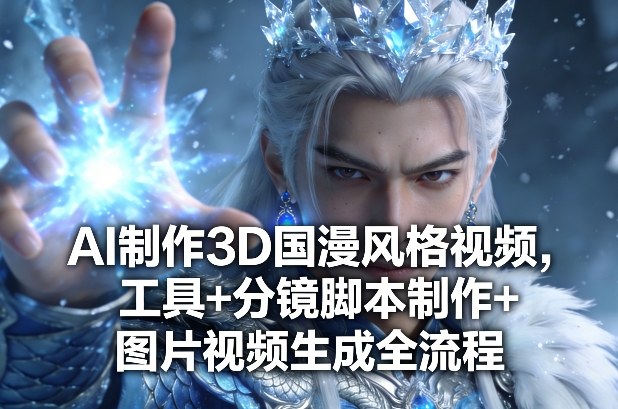 AI制作3D国漫风格视频，工具+分镜脚本制作+图片视频生成全流程-赚钱驿站