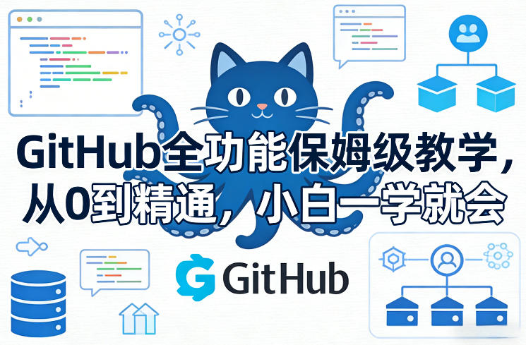 GitHub全功能保姆级教学，从0到精通，小白一学就会-赚钱驿站