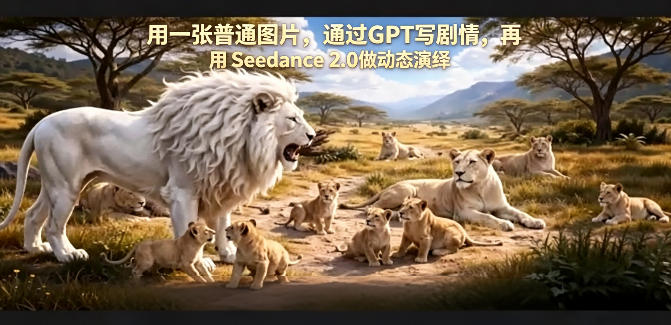 用一张普通图片，通过GPT写剧情，再用Seedance 2.0做动态演绎，居然能生成迪士尼风格搞笑动画-赚钱驿站