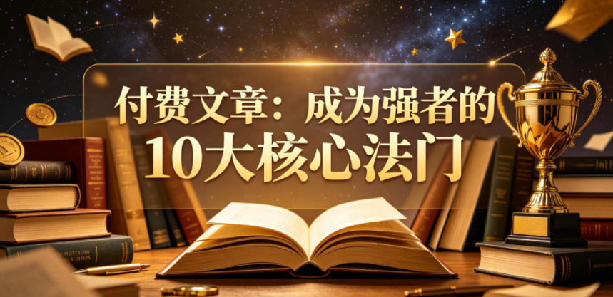 付费文章：成为强者的10大核心法门-赚钱驿站