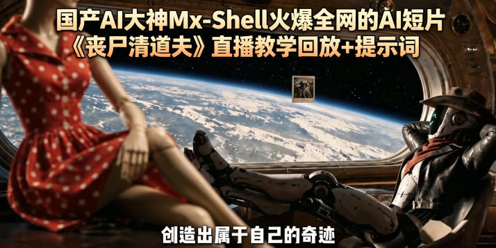 国产AI大神Mx-Shell火爆全网的AI短片《丧尸清道夫》直播教学回放+提示词-赚钱驿站