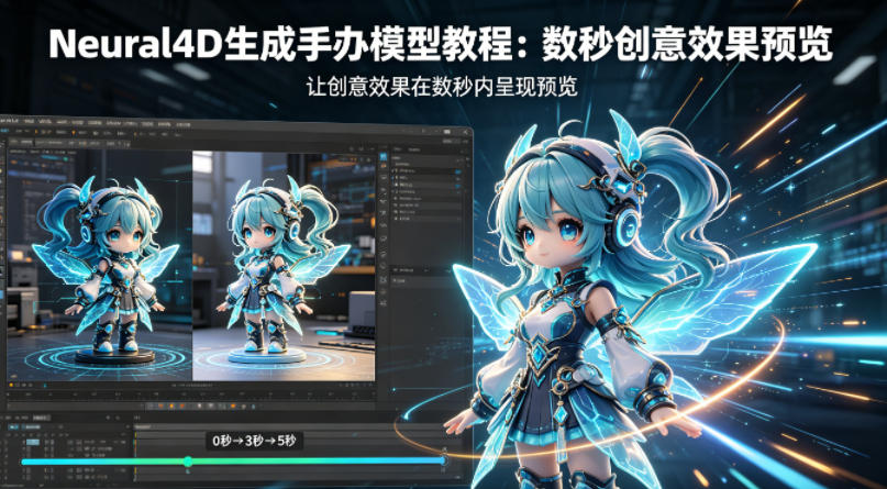 Neural4D生成手办模型教程，让创意效果在数秒内呈现预览-赚钱驿站