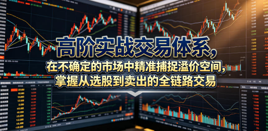 高阶实战交易体系，在不确定的市场中精准捕捉溢价空间，掌握从选股到卖出的全链路交易心法（更新6月）-赚钱驿站