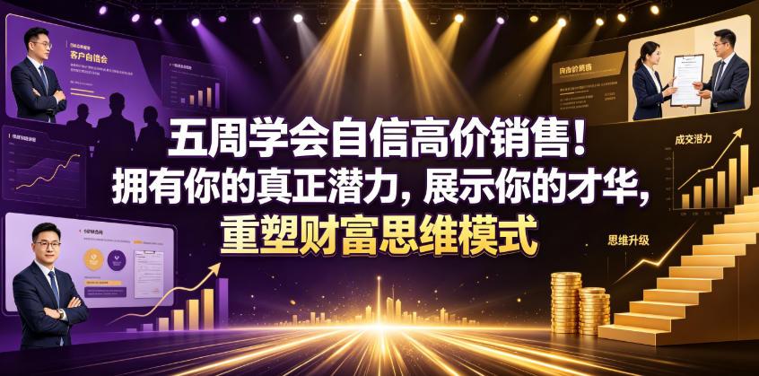 五周学会自信高价销售！拥有你的真正潜力，展示你的才华，重塑财富思维模式【原创双语字幕】-赚钱驿站