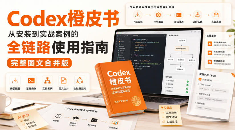 Codex橙皮书，从安装到实战案例的全链路使用指南，完整图文合并版-赚钱驿站