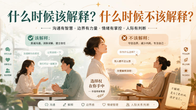 付费文章：什么时候该解释？什么时候不该解释？-赚钱驿站