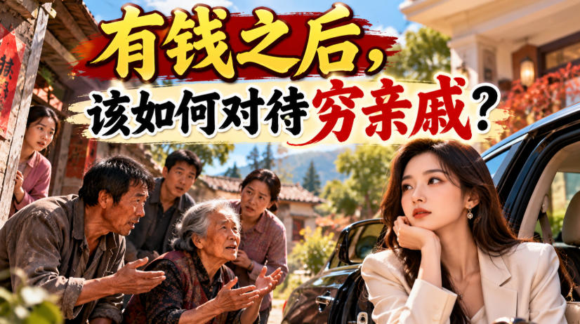 某公众号付费文章：有钱之后，该如何对待穷亲戚？-赚钱驿站