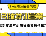 卓凡引流特训营第一期:高手零成本引流秘籍和操作技巧,让你精准流量倍增-赚钱驿站