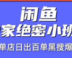 火焱社闲鱼独家绝密小班课-闲鱼单店日出百单黑搜爆破法-赚钱驿站