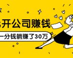 0元开公司赚钱,不花一分钱几天躺赚了30多万,详细操作流程!-赚钱驿站