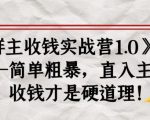 《群主收钱实战营1.0》——简单粗暴,直入主题,收钱才是硬道理-赚钱驿站