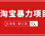 引流哥·第3期淘宝暴力项目:每天10-30分钟的空闲时间,有淘宝号,会玩淘宝-赚钱驿站