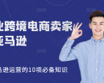 职业跨境电商卖家聊亚马逊:亚马逊运营的10项必备知识,12堂课让你看懂亚马逊运营-赚钱驿站